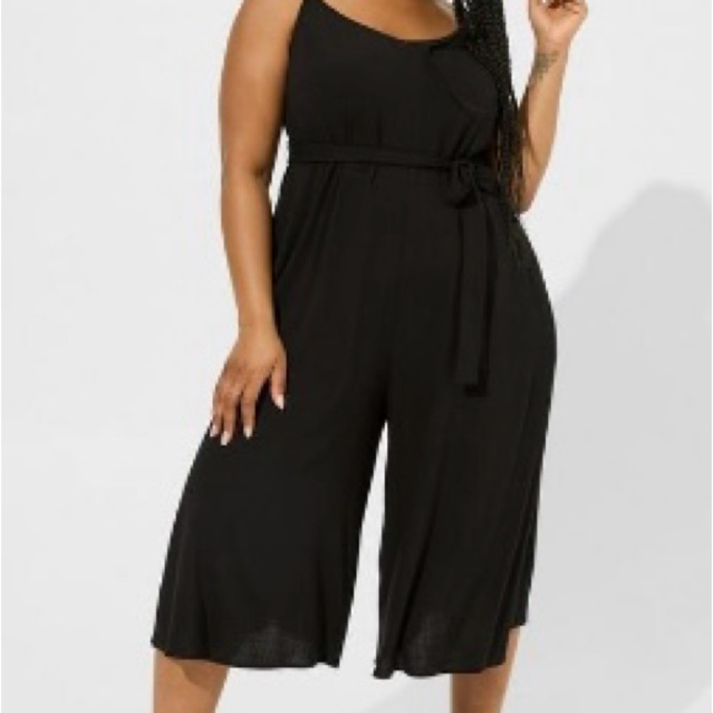 Torrid Black Belted Jumpsuit